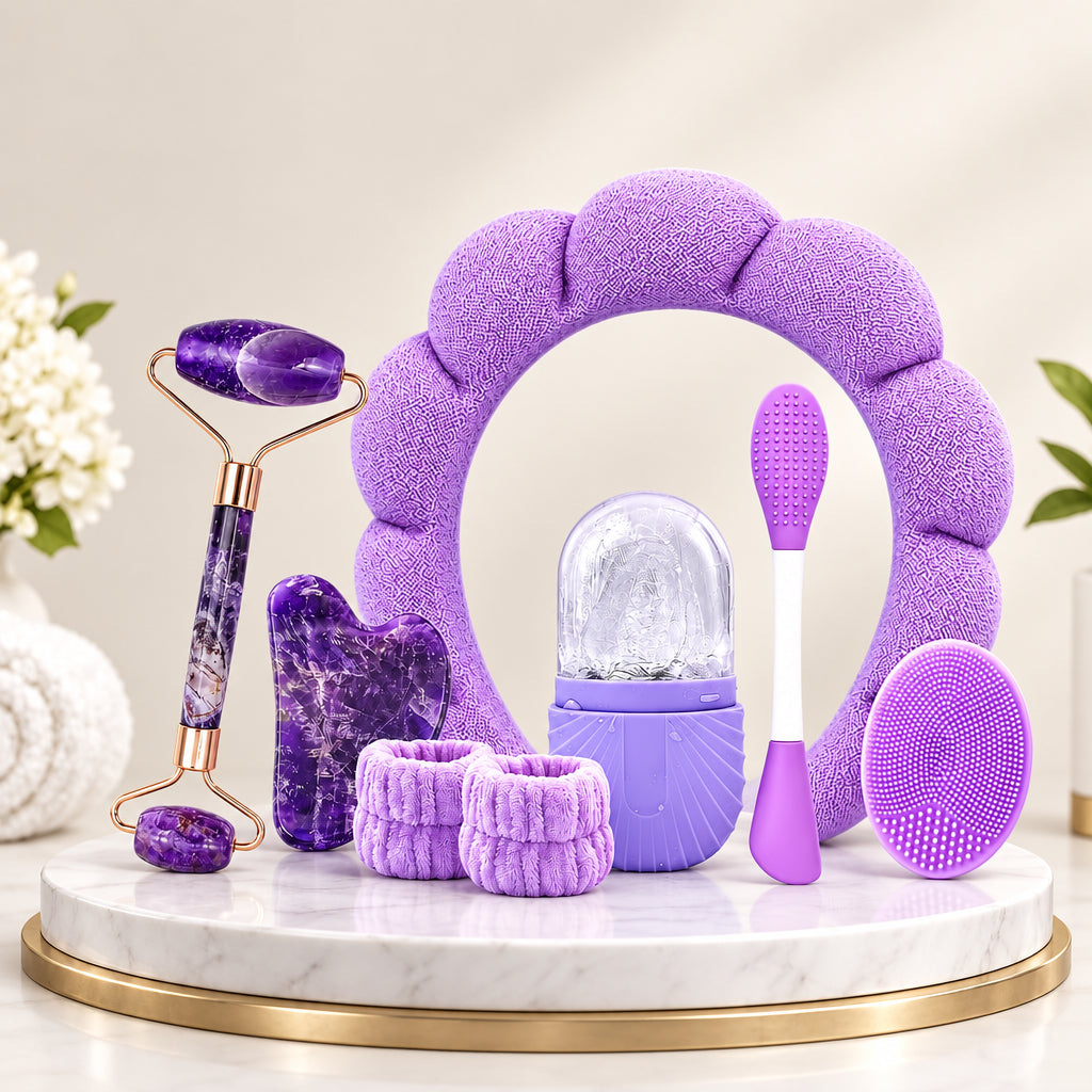 Skincare Kit, Skincare Coreano, Pack Regalo Original Para Mujer Joven Con Gua Sha Facial, Ice Roller Facial, Hielo Para La Cara.