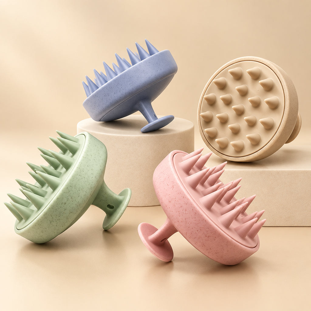1Pc Silicone Shampoo Brush Body Massage Brush Bath Shower Brush Salon Hairdressing Tool Scalp Massage Comb Hair Washing Comb