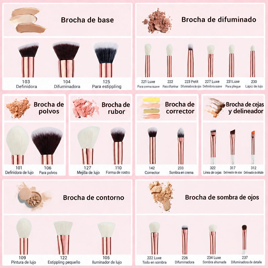 Professional Makeup Brushes Set,25Pcs Makeup Brush Foundation Powder Eyeshadow Liner Highlighter Make up Tools Kit T215