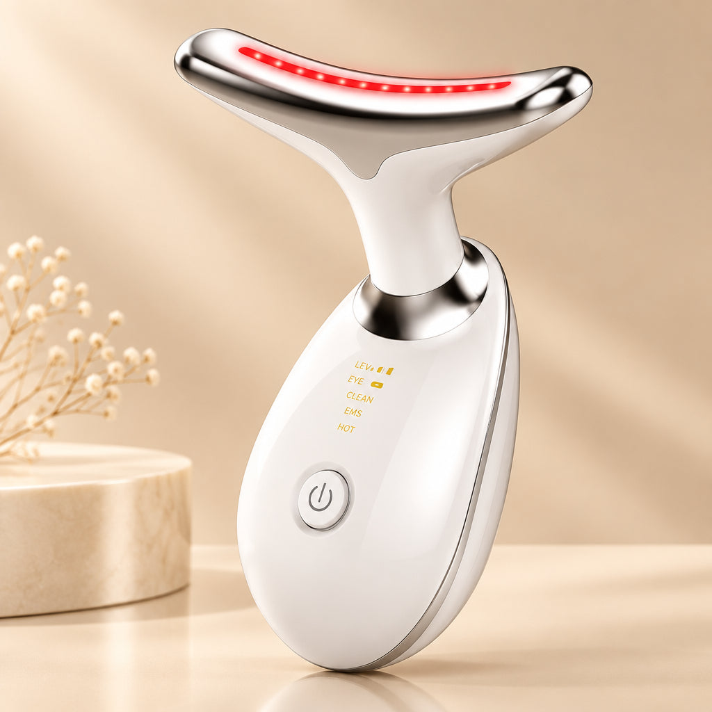 Facial Massager for Skin Care | Double Chin Treatment | 7 Color Modes | Face Sculpting Tool | Thermal, Vibration, Microcurrent | USPS/UPS Tracking (US Shipping Only)